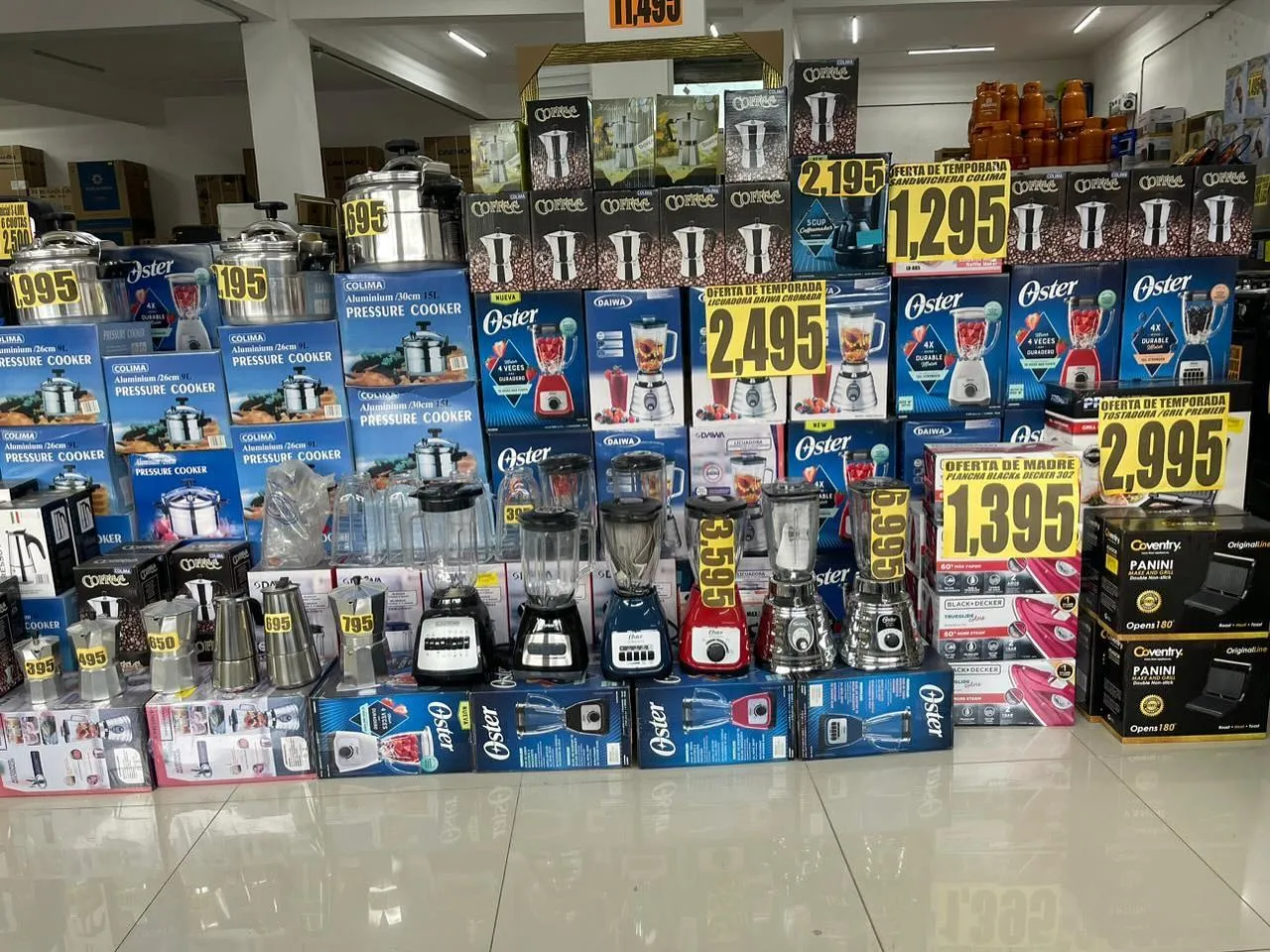 Exhibición de electrodomésticos